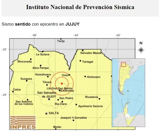 El movimiento telúrico de 4.1 puntos en la escala de Richter se registró pasada las 7 de la mañana.